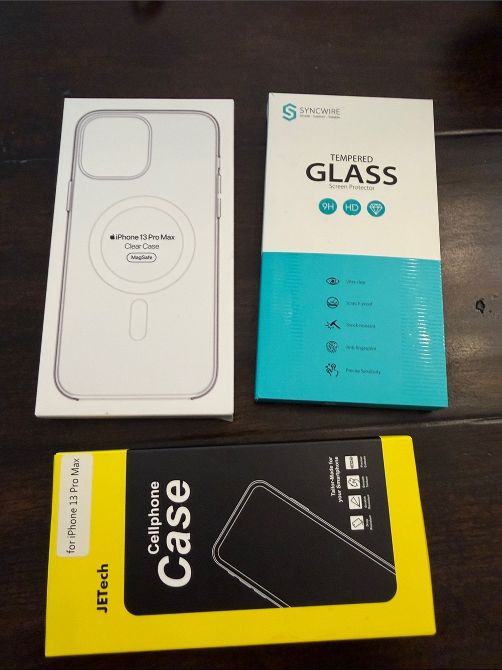NIB Clear MagSafe-Compatible Phone Case for iPhone 13 Pro Max -+accesories bundl